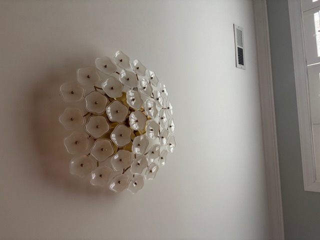 Visual Comfort & Co. designer flush-mount cluster fixture installation
