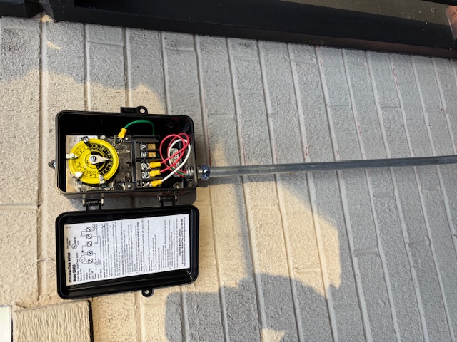 Pool timer and dedicated equipment circuit installation for residential pool